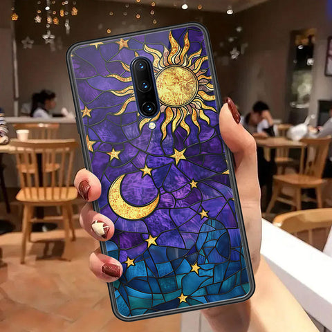 OnePlus 7 Pro Cover - Celestial Starry Universe Series  - HQ Ultra Shine Premium Infinity Glass Soft Silicon Borders Case