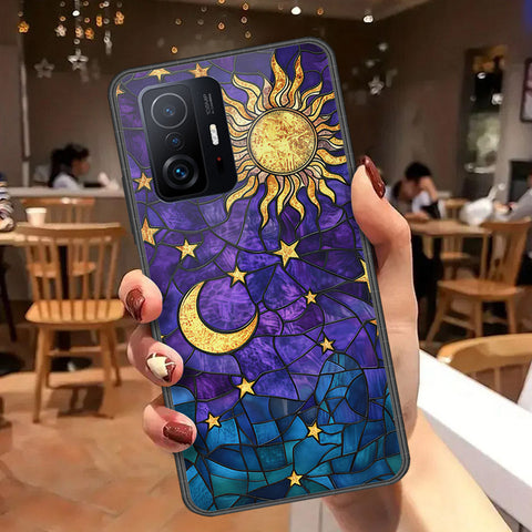 Xiaomi 11T Cover - Celestial Starry Universe Series  - HQ Ultra Shine Premium Infinity Glass Soft Silicon Borders Case