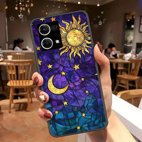 Oppo Reno 8 4G Cover - Celestial Starry Universe Series  - HQ Ultra Shine Premium Infinity Glass Soft Silicon Borders Case
