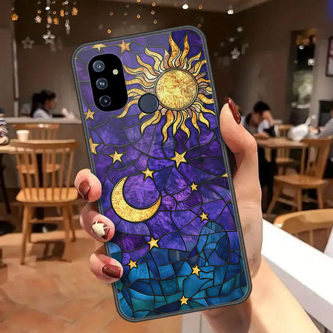 OnePlus Nord N100 Cover - Celestial Starry Universe Series  - HQ Ultra Shine Premium Infinity Glass Soft Silicon Borders Case