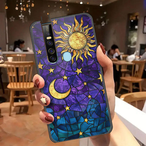 Tecno Camon 15 Pro Cover - Celestial Starry Universe Series  - HQ Ultra Shine Premium Infinity Glass Soft Silicon Borders Case