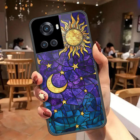 OnePlus 10R Cover - Celestial Starry Universe Series  - HQ Ultra Shine Premium Infinity Glass Soft Silicon Borders Case