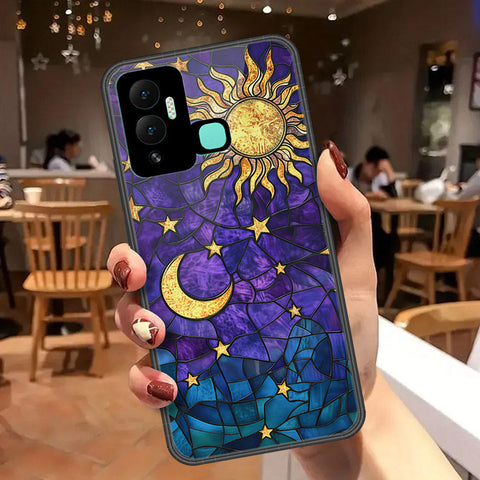 Infinix Hot 12i Cover - Celestial Starry Universe Series  - HQ Ultra Shine Premium Infinity Glass Soft Silicon Borders Case