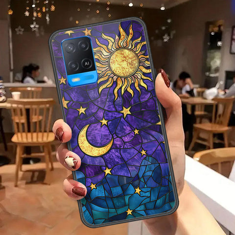 Oppo A54 4G Cover - Celestial Starry Universe Series  - HQ Ultra Shine Premium Infinity Glass Soft Silicon Borders Case