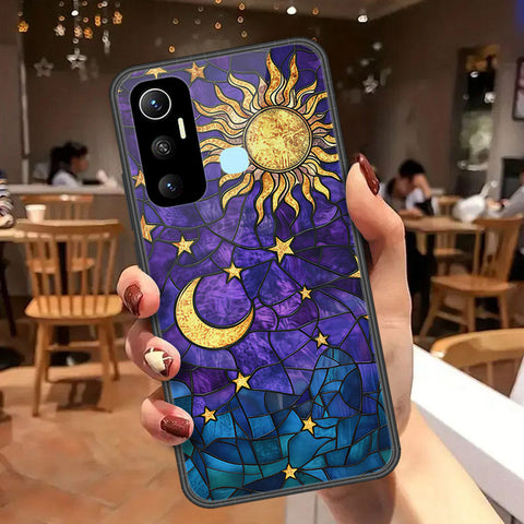 Infinix Hot 11 Cover - Celestial Starry Universe Series  - HQ Ultra Shine Premium Infinity Glass Soft Silicon Borders Case