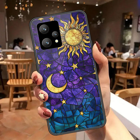 Realme 9 4G Cover - Celestial Starry Universe Series  - HQ Ultra Shine Premium Infinity Glass Soft Silicon Borders Case