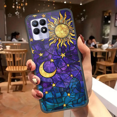 Realme 8i Cover - Celestial Starry Universe Series  - HQ Ultra Shine Premium Infinity Glass Soft Silicon Borders Case