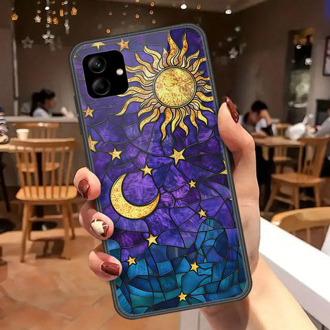 Samsung Galaxy A04 Cover - Celestial Starry Universe Series - HQ Ultra Shine Premium Infinity Glass Soft Silicon Borders Case
