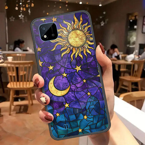 Realme C20 Cover - Celestial Starry Universe Series  - HQ Ultra Shine Premium Infinity Glass Soft Silicon Borders Case