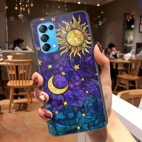 Oppo Reno 5 4G Cover - Celestial Starry Universe Series  - HQ Ultra Shine Premium Infinity Glass Soft Silicon Borders Case