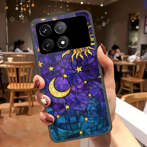 Xiaomi Poco F6 Pro Cover - Celestial Starry Universe Series - HQ Ultra Shine Premium Infinity Glass Soft Silicon Borders Case