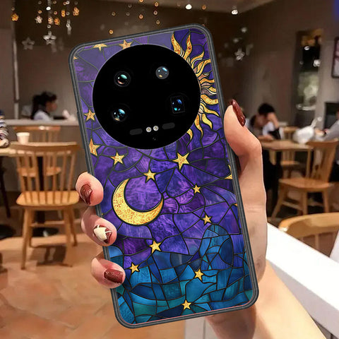 Xiaomi 14 Ultra Cover - Celestial Starry Universe Series - HQ Ultra Shine Premium Infinity Glass Soft Silicon Borders Case