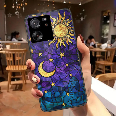 Xiaomi 13T Cover - Celestial Starry Universe Series - HQ Ultra Shine Premium Infinity Glass Soft Silicon Borders Case