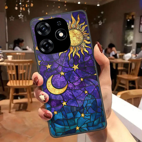 Tecno Spark 10 Pro Cover - Celestial Starry Universe Series - HQ Ultra Shine Premium Infinity Glass Soft Silicon Borders Case
