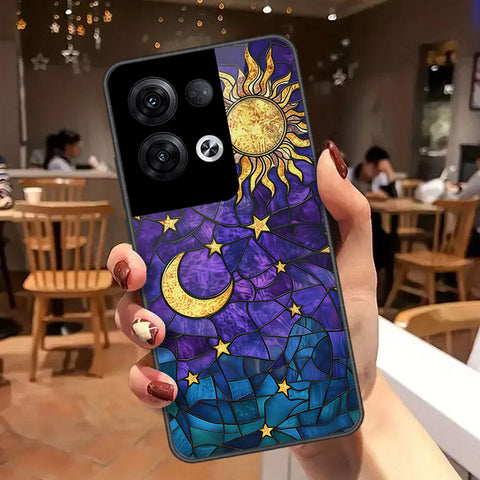 Oppo Reno 8 Pro Plus Cover - Celestial Starry Universe Series - HQ Ultra Shine Premium Infinity Glass Soft Silicon Borders Case