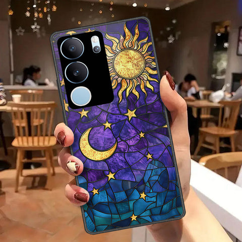 Vivo S17t Cover - Celestial Starry Universe Series - HQ Ultra Shine Premium Infinity Glass Soft Silicon Borders Case