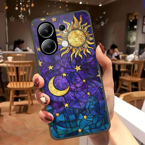 Xiaomi Redmi Note 14S Cover - Celestial Starry Universe Series - HQ Ultra Shine Premium Infinity Glass Soft Silicon Borders Case
