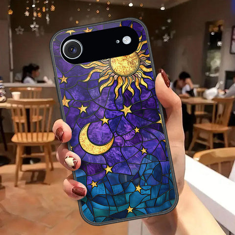 iPhone 18 Air - Celestial Starry Universe Series - HQ Ultra Shine Premium Infinity Glass Soft Silicon Borders Case