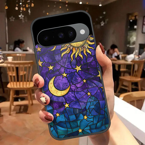 Google Pixel 10 Cover - Celestial Starry Universe Series - HQ Ultra Shine Premium Infinity Glass Soft Silicon Borders Case