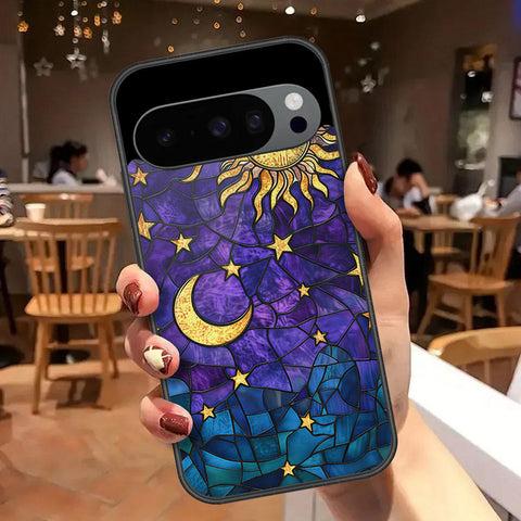 Google Pixel 10 Pro Cover - Celestial Starry Universe Series - HQ Ultra Shine Premium Infinity Glass Soft Silicon Borders Case