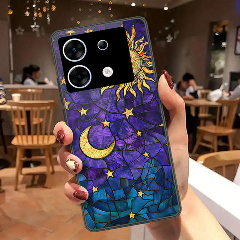 Infinix Zero 30 5G Cover - Celestial Starry Universe Series - HQ Ultra Shine Premium Infinity Glass Soft Silicon Borders Case