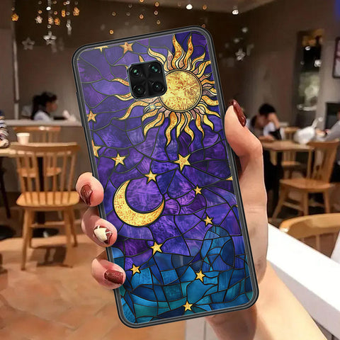 Xiaomi Redmi Note 9S Cover - Celestial Starry Universe Series  - HQ Ultra Shine Premium Infinity Glass Soft Silicon Borders Case