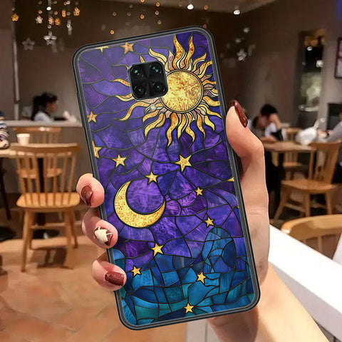 Xiaomi Redmi Note 9 Pro Cover - Celestial Starry Universe Series  - HQ Ultra Shine Premium Infinity Glass Soft Silicon Borders Case
