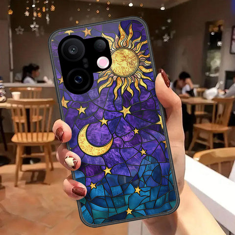Vivo X200 FE Cover - Celestial Starry Universe Series - HQ Ultra Shine Premium Infinity Glass Soft Silicon Borders Case