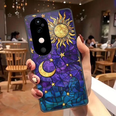 Vivo S19 Pro Cover - Celestial Starry Universe Series - HQ Ultra Shine Premium Infinity Glass Soft Silicon Borders Case