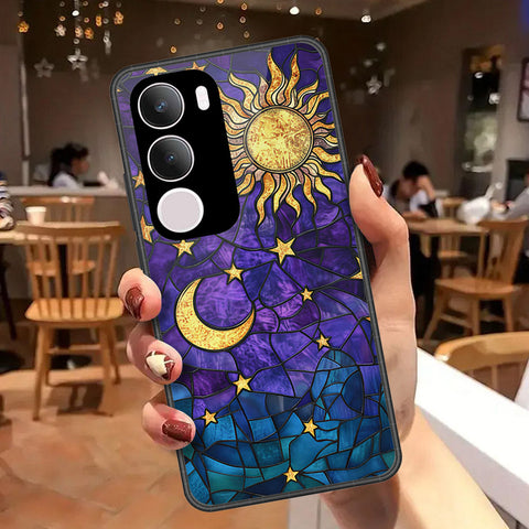 Vivo Y29 5G Cover - Celestial Starry Universe Series - HQ Ultra Shine Premium Infinity Glass Soft Silicon Borders Case