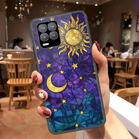 Realme 8 Pro Cover - Celestial Starry Universe Series  - HQ Ultra Shine Premium Infinity Glass Soft Silicon Borders Case