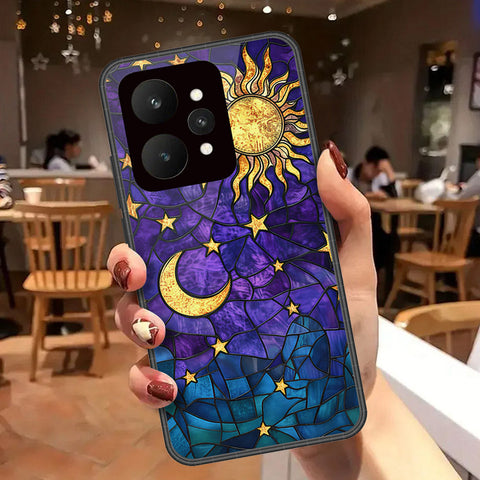 Realme 15 Pro Cover - Celestial Starry Universe Series - HQ Ultra Shine Premium Infinity Glass Soft Silicon Borders Case