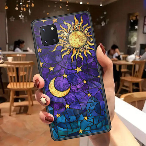 Samsung Galaxy A81 Cover - Celestial Starry Universe Series  - HQ Ultra Shine Premium Infinity Glass Soft Silicon Borders Case