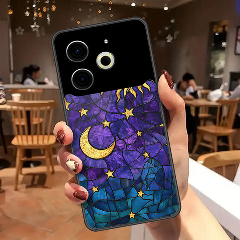 Tecno Pova 6 Cover - Celestial Starry Universe Series  - HQ Ultra Shine Premium Infinity Glass Soft Silicon Borders Case