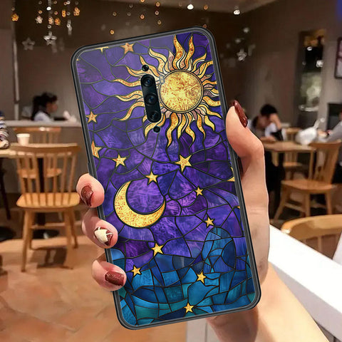 Oppo Reno 2F Cover - Celestial Starry Universe Series  - HQ Ultra Shine Premium Infinity Glass Soft Silicon Borders Case