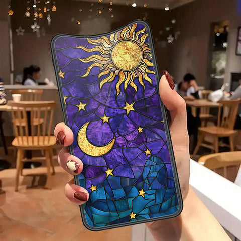 Oppo Find X Cover - Celestial Starry Universe Series  - HQ Ultra Shine Premium Infinity Glass Soft Silicon Borders Case