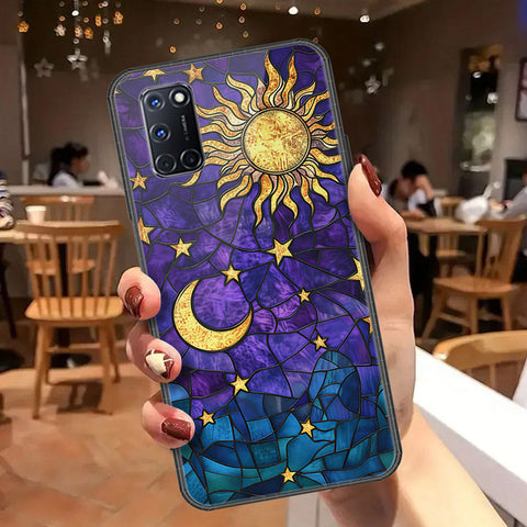 Oppo A72 Cover - Celestial Starry Universe Series  - HQ Ultra Shine Premium Infinity Glass Soft Silicon Borders Case