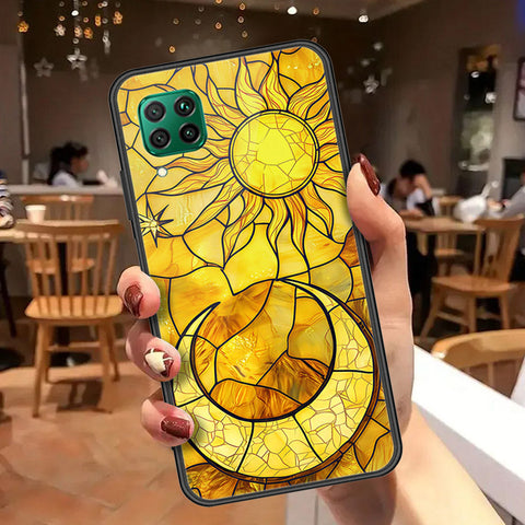 Huawei Nova 7i Cover - Celestial Starry Universe Series  - HQ Ultra Shine Premium Infinity Glass Soft Silicon Borders Case