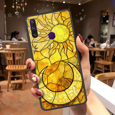 Huawei Y6p Cover - Celestial Starry Universe Series  - HQ Ultra Shine Premium Infinity Glass Soft Silicon Borders Case