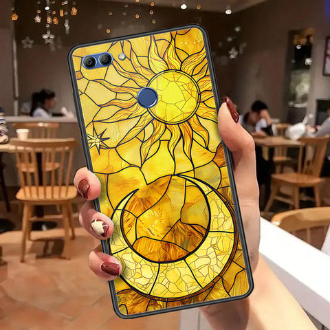 Huawei Y9 2018 Cover - Celestial Starry Universe Series  - HQ Ultra Shine Premium Infinity Glass Soft Silicon Borders Case