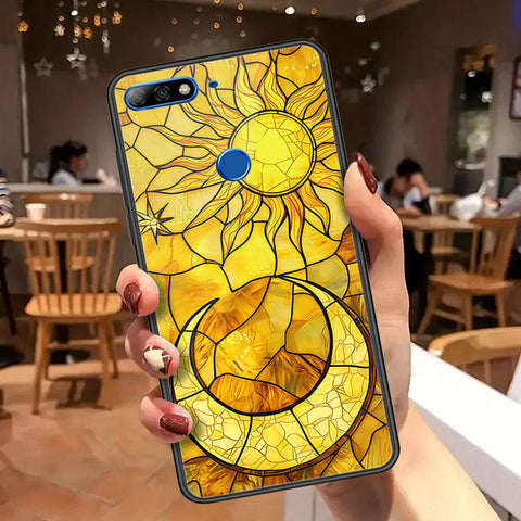 Huawei Y7 Prime 2018 Cover - Celestial Starry Universe Series  - HQ Ultra Shine Premium Infinity Glass Soft Silicon Borders Case