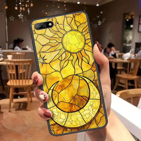 Huawei Y6 Prime 2018 Cover - Celestial Starry Universe Series  - HQ Ultra Shine Premium Infinity Glass Soft Silicon Borders Case