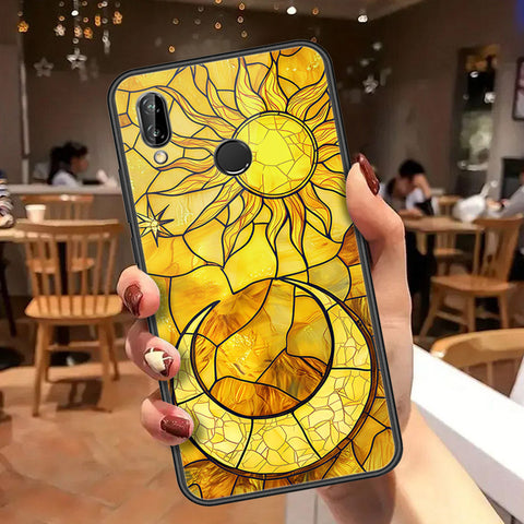 Huawei P20 Lite Cover - Celestial Starry Universe Series  - HQ Ultra Shine Premium Infinity Glass Soft Silicon Borders Case