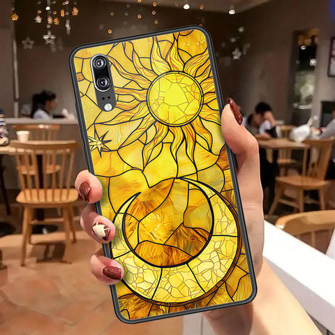 Huawei P20 Cover - Celestial Starry Universe Series  - HQ Ultra Shine Premium Infinity Glass Soft Silicon Borders Case