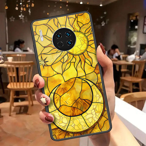 Huawei Mate 30 Cover - Celestial Starry Universe Series  - HQ Ultra Shine Premium Infinity Glass Soft Silicon Borders Case