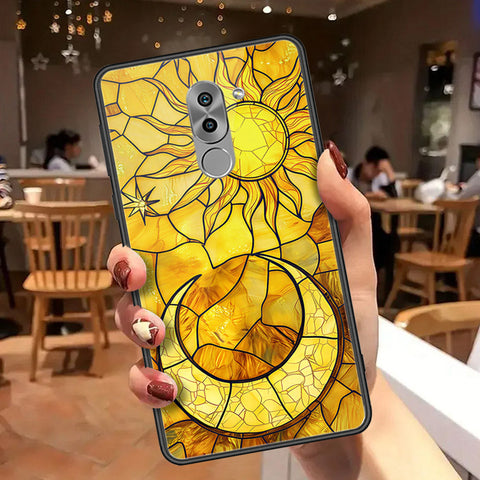 Huawei Honor 6X Cover - Celestial Starry Universe Series - HQ Ultra Shine Premium Infinity Glass Soft Silicon Borders Case