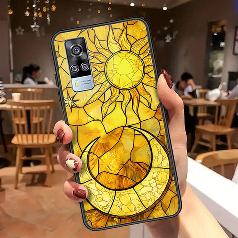Vivo Y51 (2020 December) Cover - Celestial Starry Universe Series  - HQ Ultra Shine Premium Infinity Glass Soft Silicon Borders Case