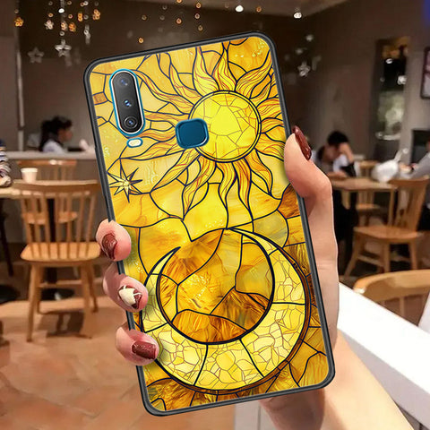 Vivo Y17 Cover - Celestial Starry Universe Series  - HQ Ultra Shine Premium Infinity Glass Soft Silicon Borders Case