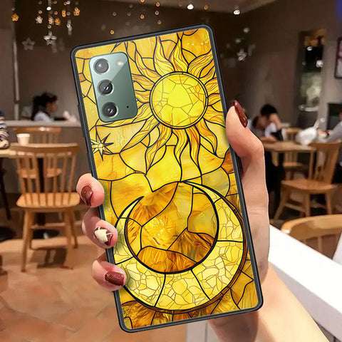 Samsung Galaxy Note 20 Cover - Celestial Starry Universe Series  - HQ Ultra Shine Premium Infinity Glass Soft Silicon Borders Case