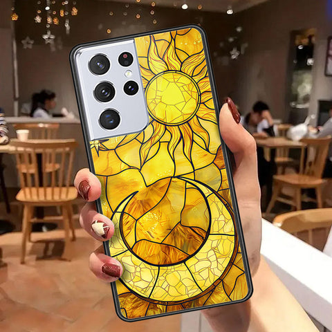 Samsung Galaxy S21 Ultra 5G Cover - Celestial Starry Universe Series  - HQ Ultra Shine Premium Infinity Glass Soft Silicon Borders Case